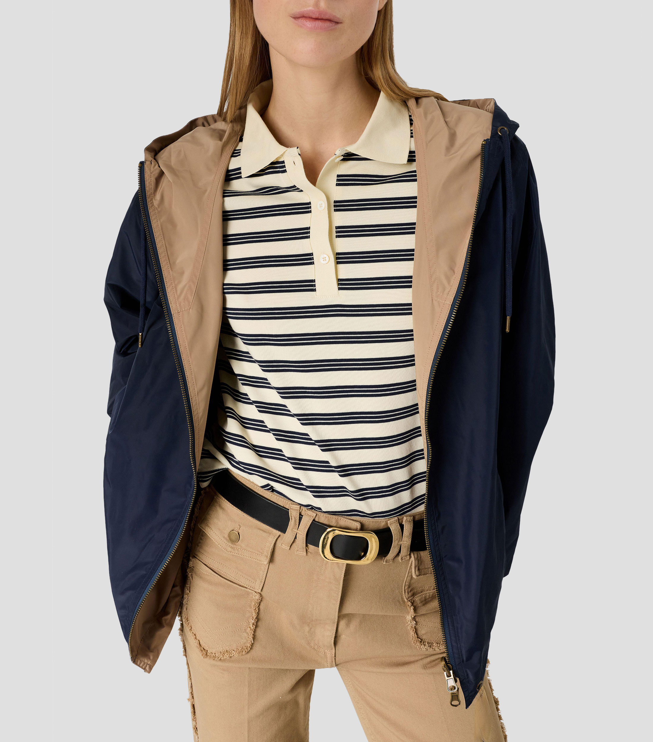 Chamarra Rompevientos Reversible Mujer
